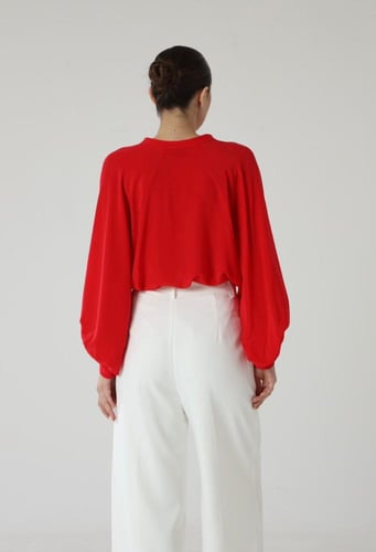 بلوزة Wide sleeve حرير