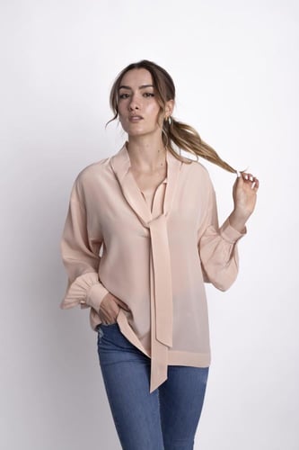 بلوزة Tie حرير