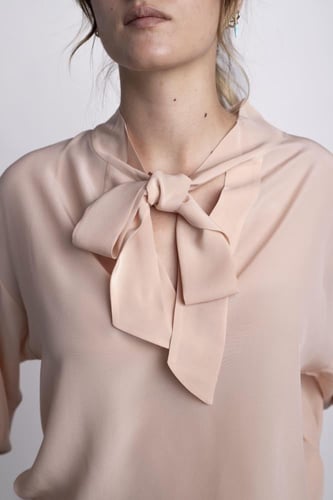 بلوزة Tie حرير