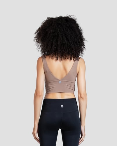 Wide-Strap Top - Brown