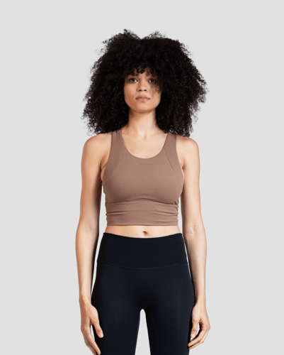 Casual Tank Top - Brown