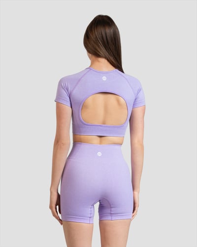 Piece Seamless Workout Set - Purple