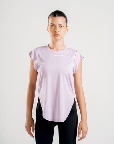 Athletic Fit Tee – Frosted purple