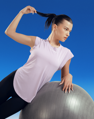 Athletic Fit Tee – Frosted purple