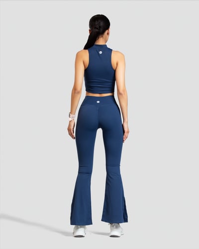 sleeveless activewear set(leggings)- Dark Blue