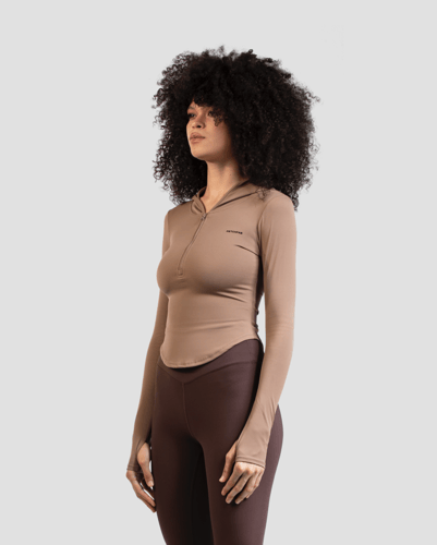 LuxeFlex Hoodie - Brown