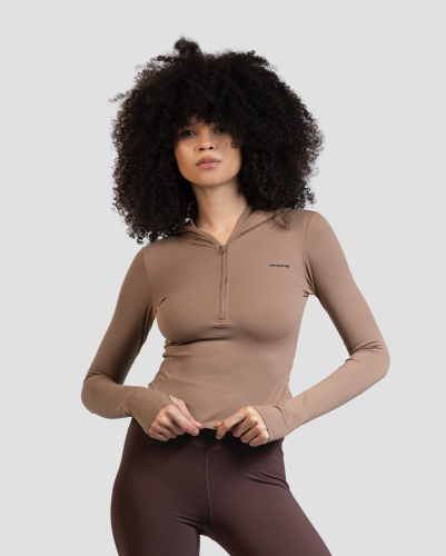 LuxeFlex Hoodie - Brown