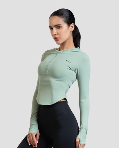 LuxeFlex Hoodie - Green