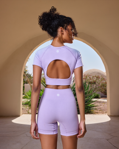 Piece Seamless Workout Set - Purple