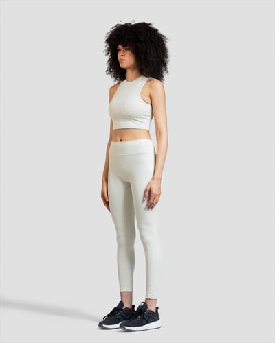 sleeveless activewear set - White