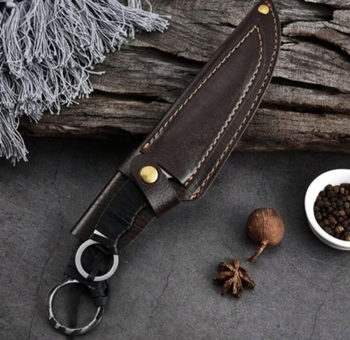 مجموعة سكاكين مقبض من الفولاذ المقاوم للصدأ