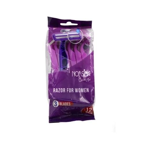 نورسين شفرات حلاقة رازور للنساء بنفسجي – NORSINA r...