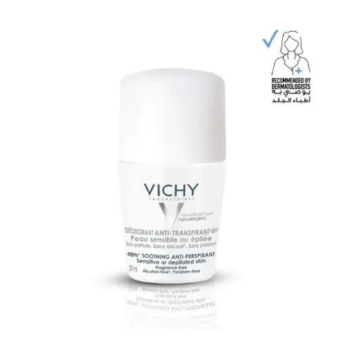 فيشي مزيل العرق للبشرة الحساسة ٤٨ ساعة ٥٠ مل