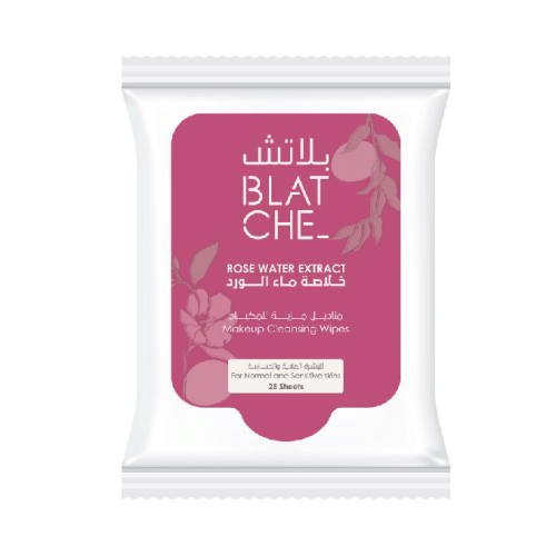 مناديل إزالة المكياج بخلاصة ماء الورد من بلاتش