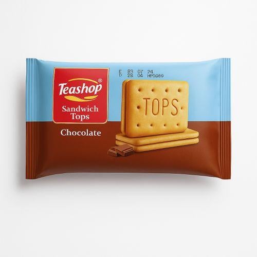 تيشوب بسكويت توبس (ساندوتش بالشكولاتة)
