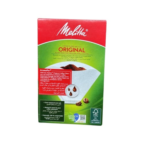فلاتر قهوة ميليتا أورجينال 1×2 عدد 40 فلتر