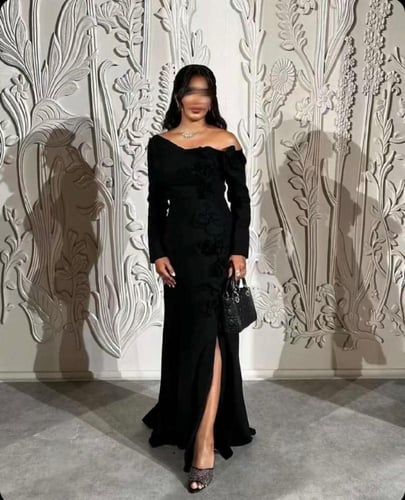 فستان سهره لون انيق خامه كريب استرتش