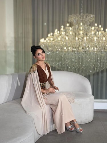 جلابيه سهره راقيه طويله ساتره لون انيق خامه باربي...