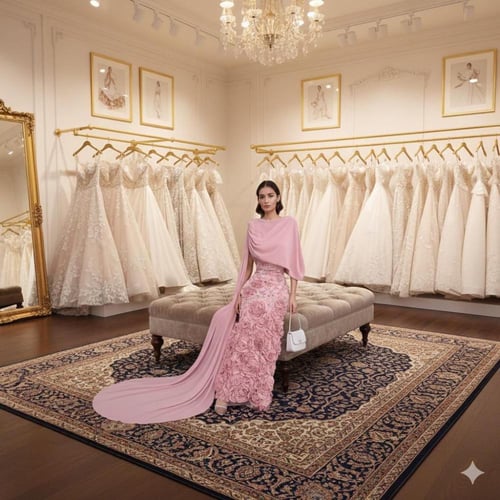 فستان سهره راقي لون انيق قماش