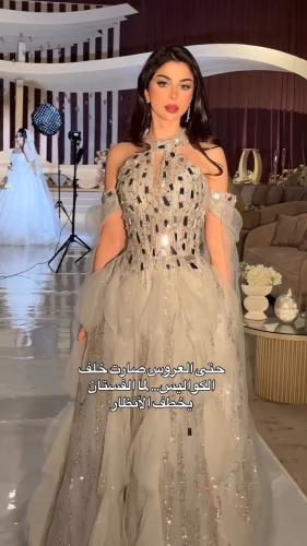 فستان سهره لون راقي خامه تل مبطن