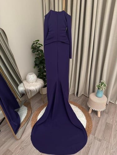 فستان سهره راقي خامه كريب استرتش