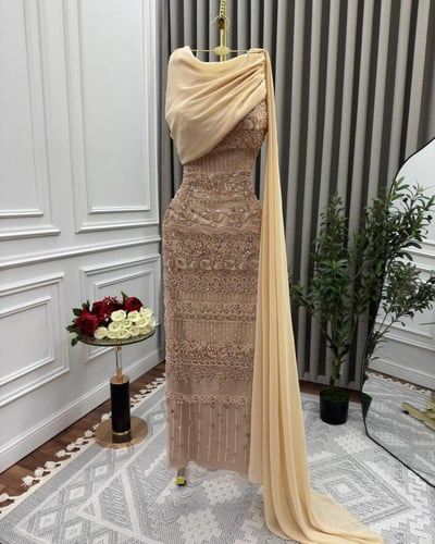 فستان سهره لون انيق راقي خامه باربي