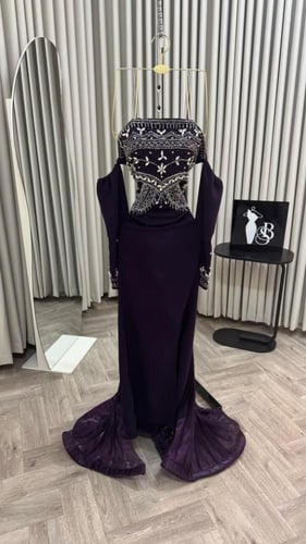 فستان سهره لون راقي خامه باربي .. كرنكل بليبيا تطر...