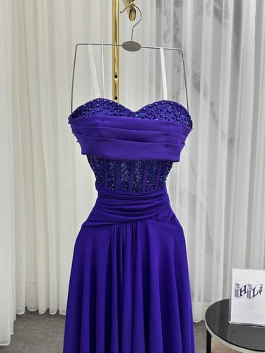 فستان سهره لون انيق راقي خامه خامه شيفون جورجيت +ب...