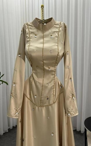 فستان سهره لون راقي خامه ميكادو