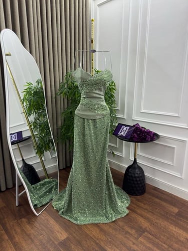 فستان صدر ميكادو كلفة تطريز ولول