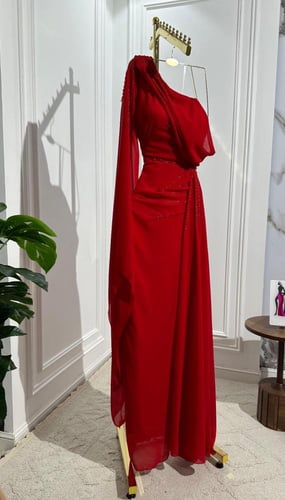 فستان سهره راقي خامه كريب استرتش