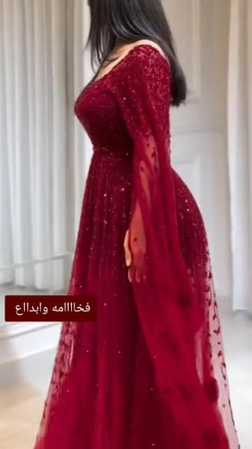 فستان سهره راقي لون انيق قماش تل عل بطانه باربي