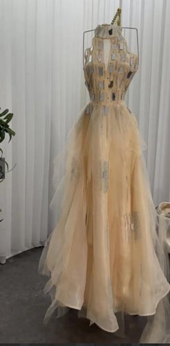 فستان سهره لون راقي خامه تل مبطن