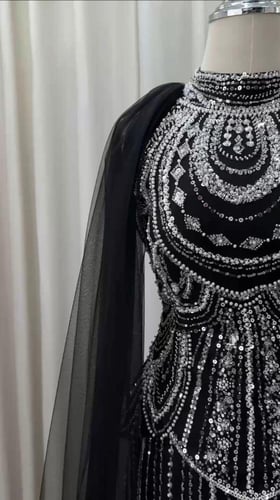 فستان سهره راقي لون انيق قماش شك سهره