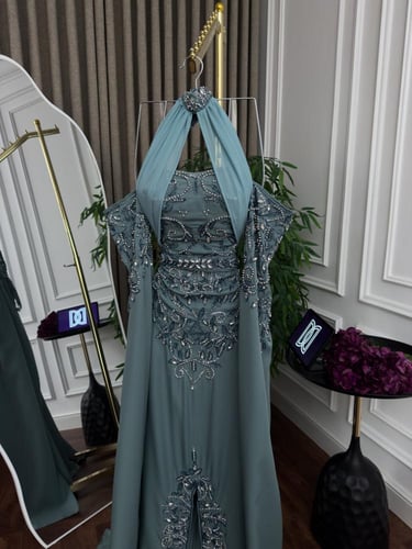 جلابيه سهره راقيه طويله ساتره لون انيق خامه كريب ا...