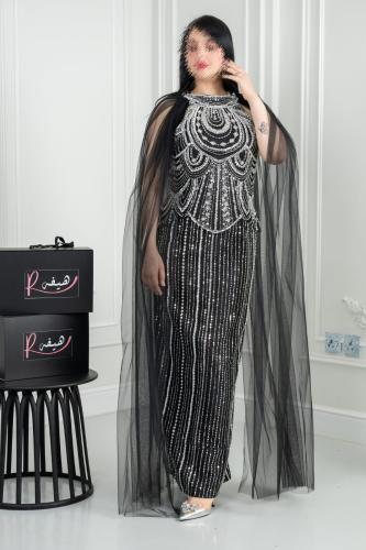 فستان سهره راقي لون انيق قماش شك سهره