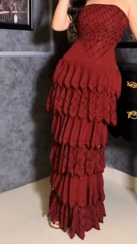 فستان سهره لون انيق خامه راقيه