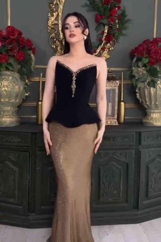 فستان سهره لون انيق راقي خامه فاخره