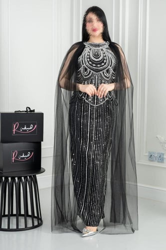 فستان سهره راقي لون انيق قماش شك سهره