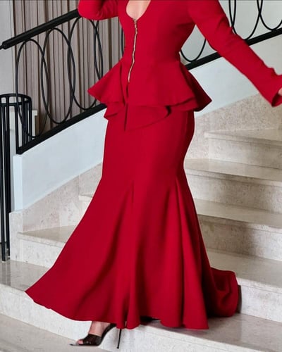 فستان سهره انيق خامه كريب استرتش