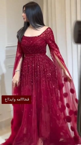 فستان سهره راقي لون انيق قماش تل عل بطانه باربي