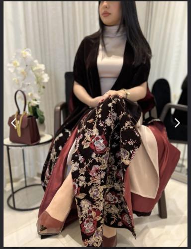 فستان رمضاني راقي لون انيق قماش ميكادو +تطريز يدوي...