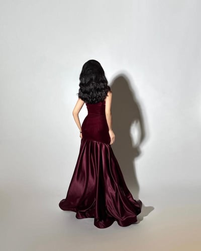 فستان سهره راقي خامه مخمل +تفته