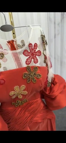 فستان سهره لون انيق راقي خامه فاخره