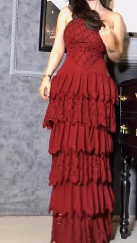 فستان سهره لون انيق خامه راقيه