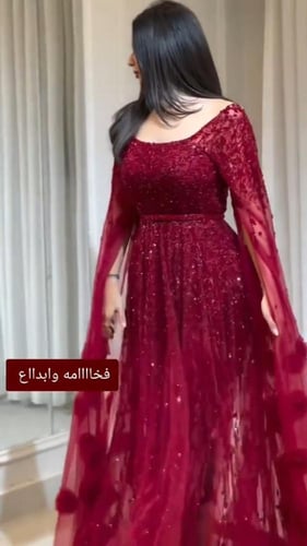 فستان سهره راقي لون انيق قماش تل عل بطانه باربي