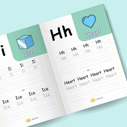 كراسة تعليم الحروف الإنجليزية