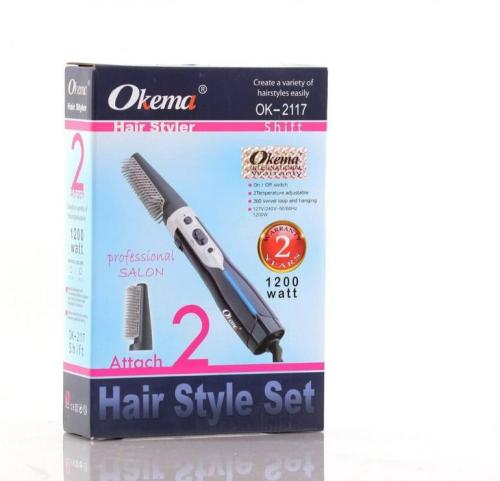 استشوار فرشات تصفيف الشعر قطعتين من اوكيما 1200 وط