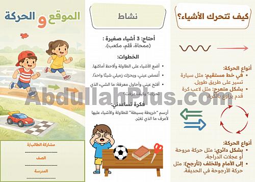 مطوية الموقع والحركة - علوم PDF