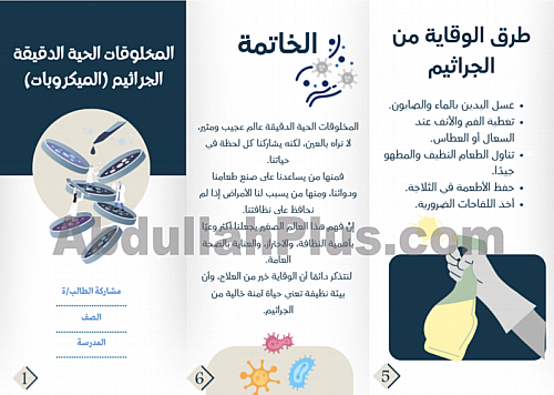 مطوية المخلوقات الحية الدقيقة والجراثيم (PDF جاهزة...